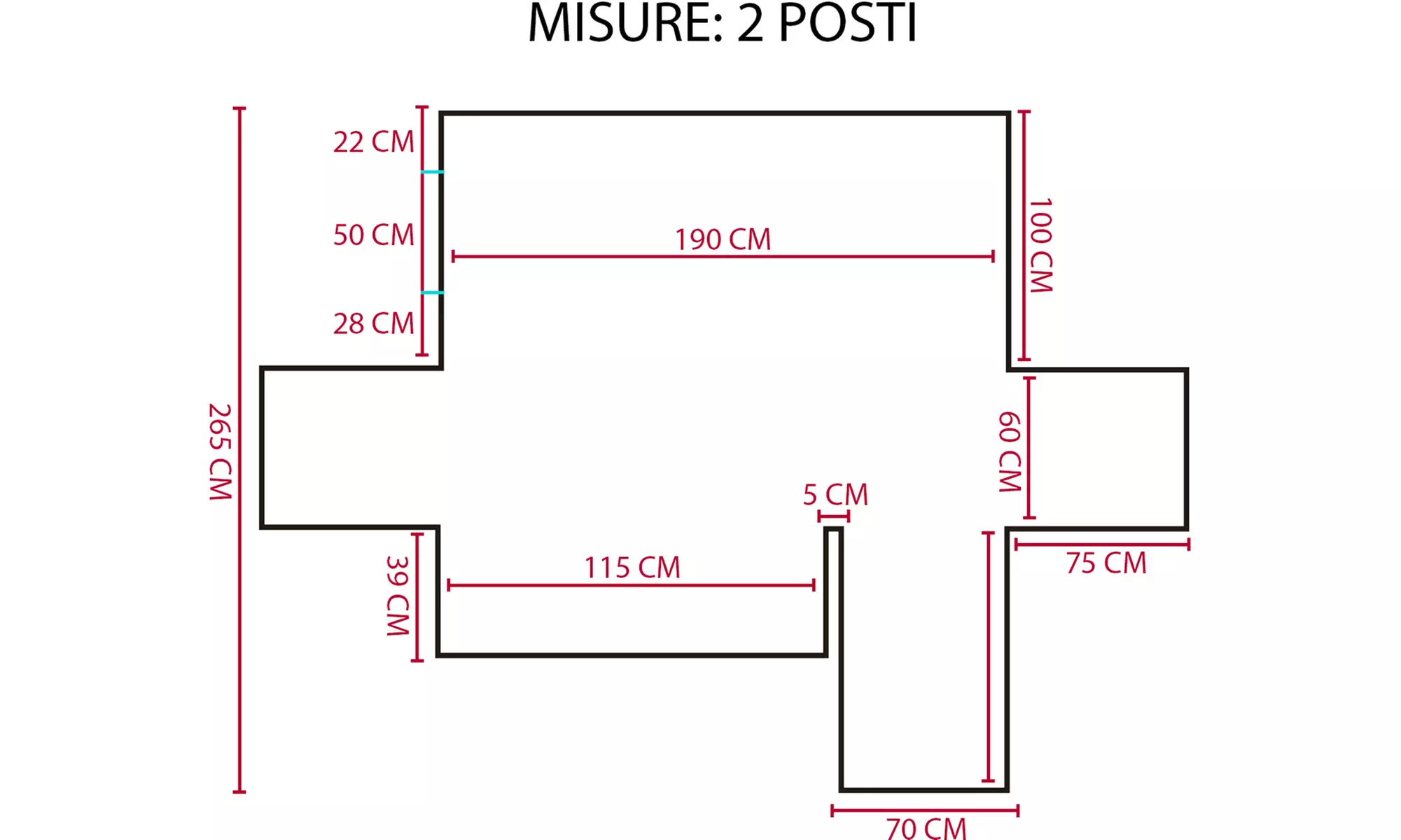 Copridivano con penisola Simple
