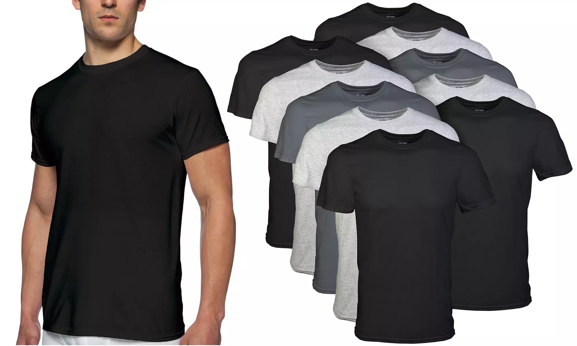 Gildan Men's Crew Undershirts (10-Pack) (Size S) - Primary Image