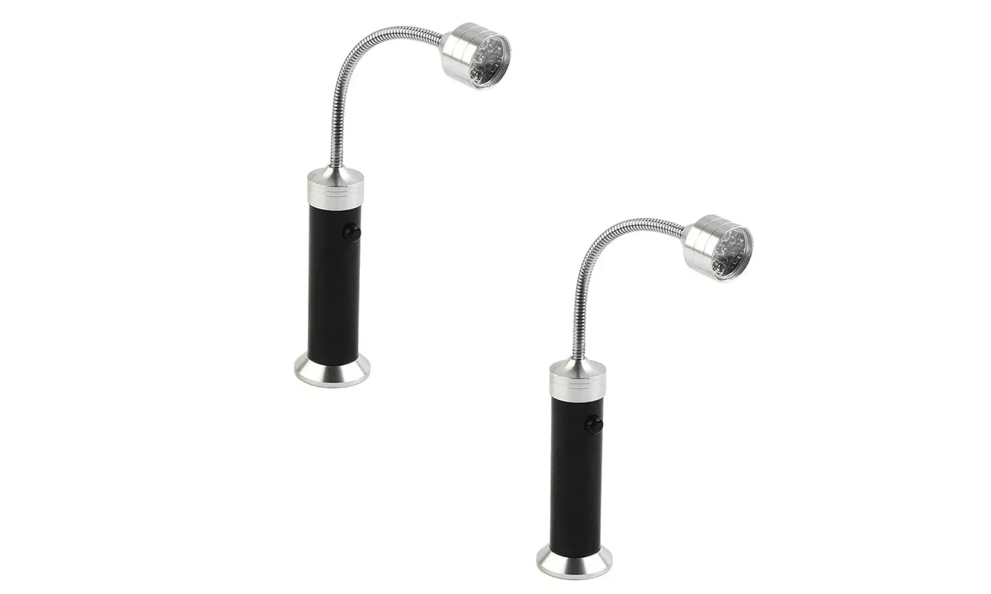 1 o 2 lámparas LED para barbacoa con cabezal inclinable 360° y base magnética - Second Medium