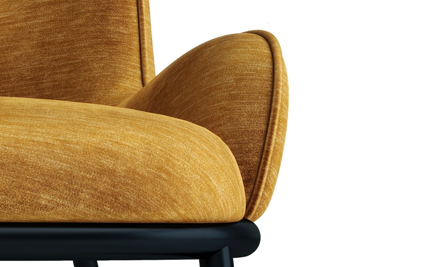 Image 4: Fauteuil vintage "Edvin" en tissu de Doosense