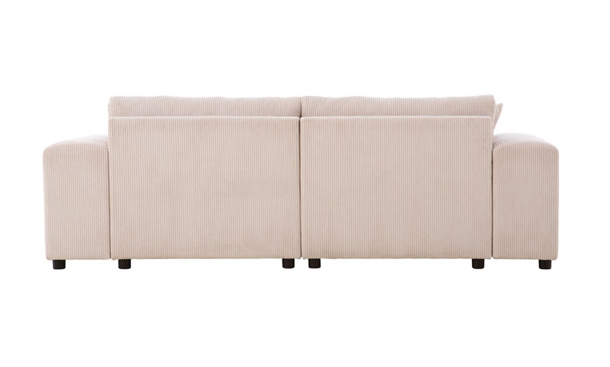 Image 23: Canapé d'angle réversible 3 places "Jambi" de Kocoon en velours côtelé