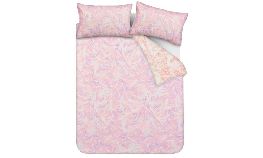 Image 7: Single Oiled Swirl Duvet Set 