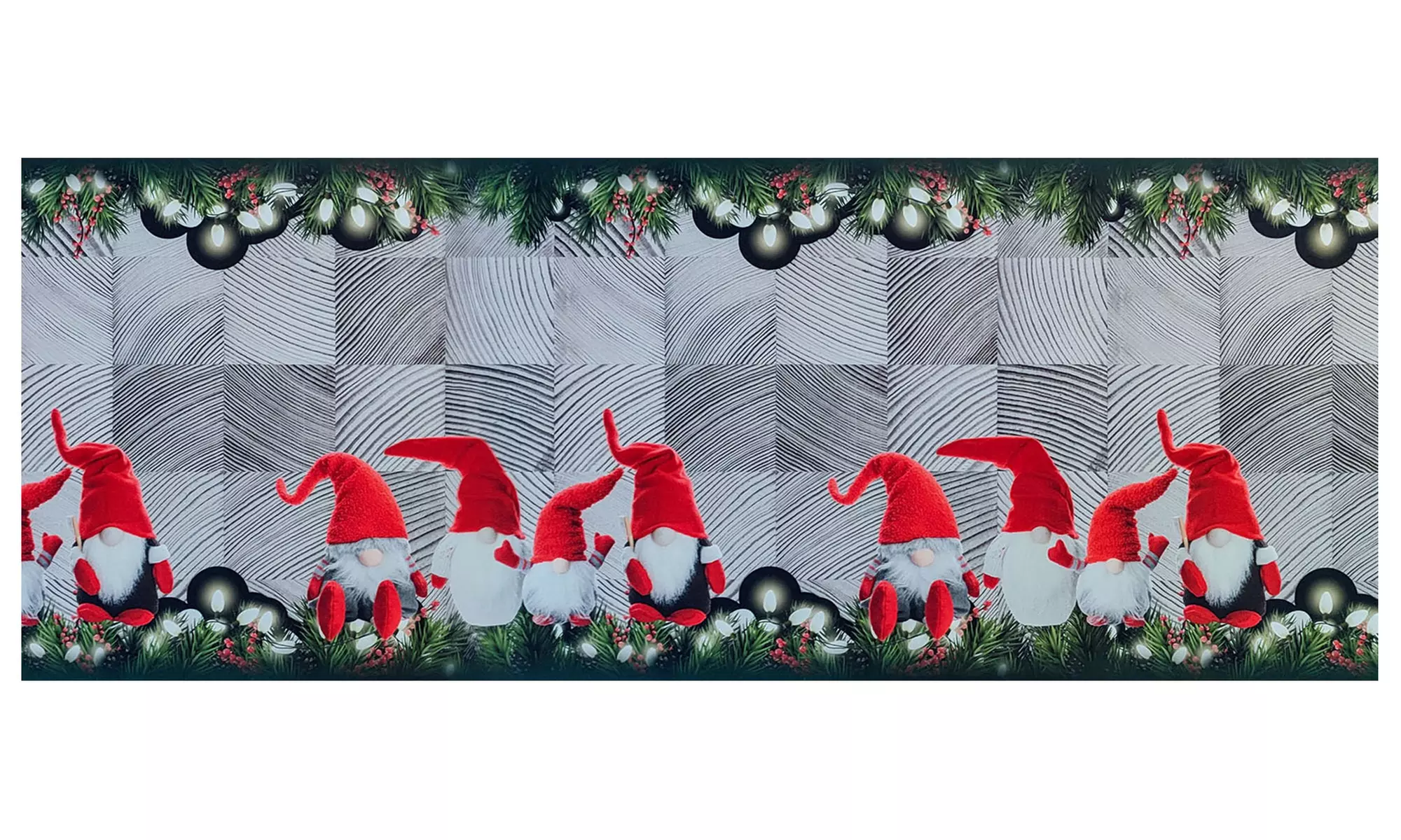 Antislip keukentapijt met kerstpatroon