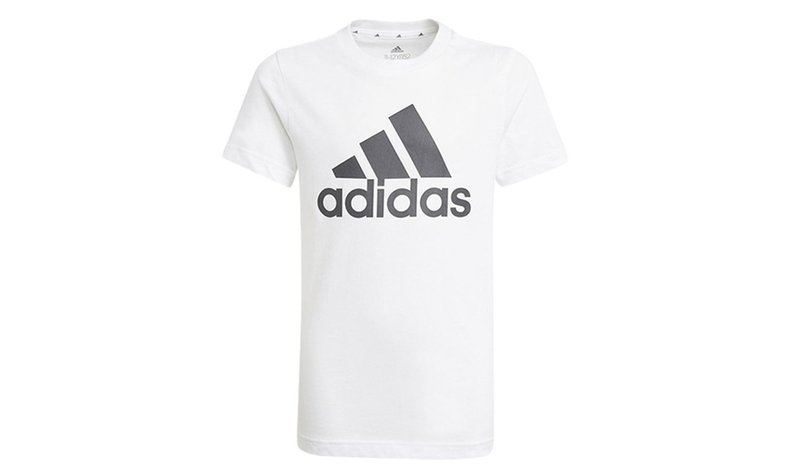 Image 10: Adidas Boys' Unisex Cotton Crew Neck Short Sleeve T-Shirt