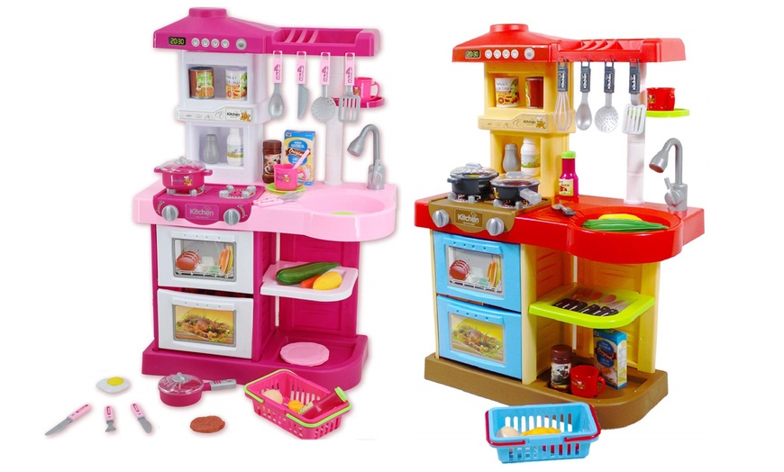 Image 7: 30 Piece Light and Sound Kitchen Play Set 