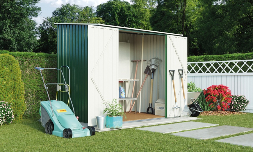 Image 24: Compact Pent Metal Shed