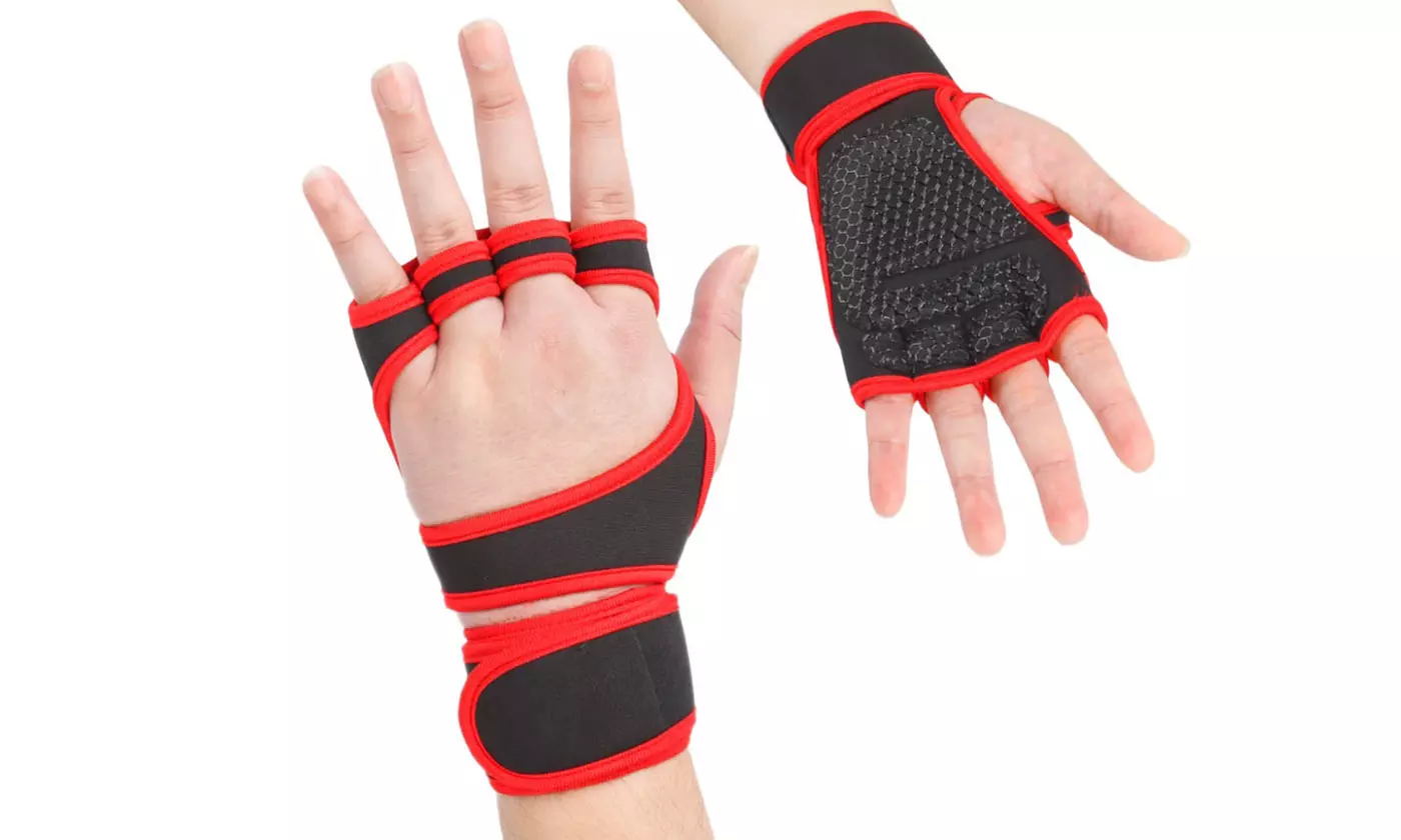 Gym Cross Training Weight Lifting Workout Gloves with Built-in Wrist Wraps
