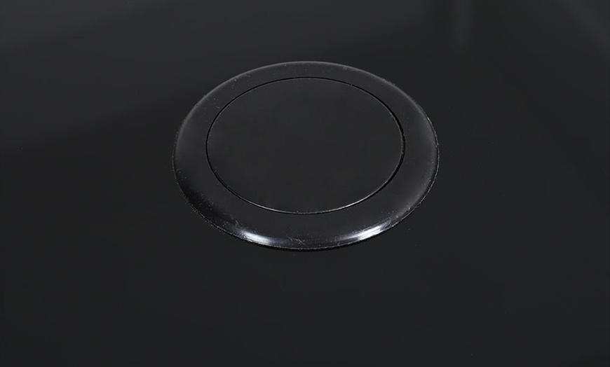 Image 26: Tempered Glass Table with Two Chairs