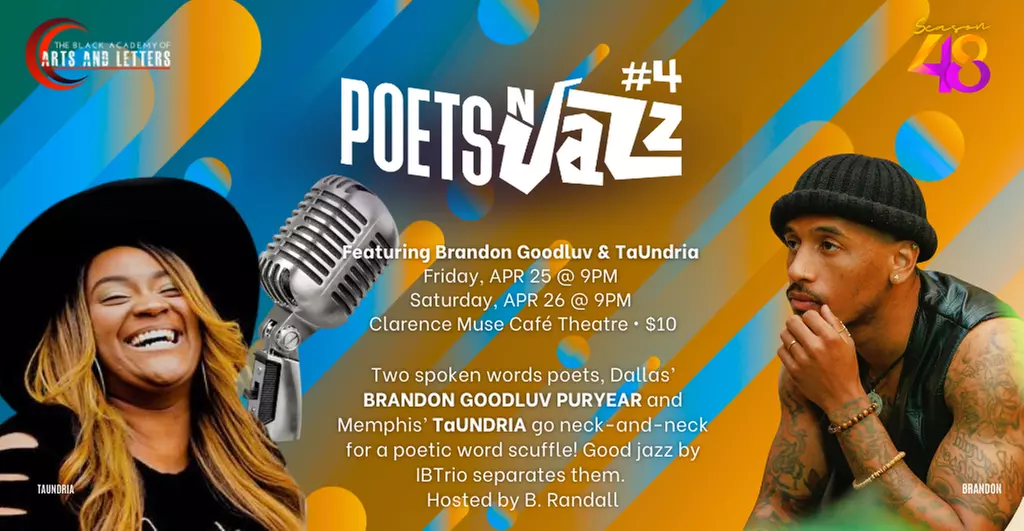 POETS n' JAZZ on April 25 at 9 p.m. - Primary Image