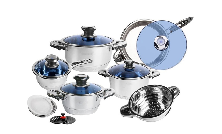Image 3: 16- of 18-delige pannenset en toebehoren