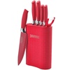 Image 3: Set de couteaux avec support 7 pièces rouges Royalty Line