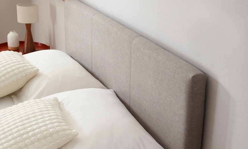 Image 9: DS Living Marcelli Upholstered Bed in Grey 