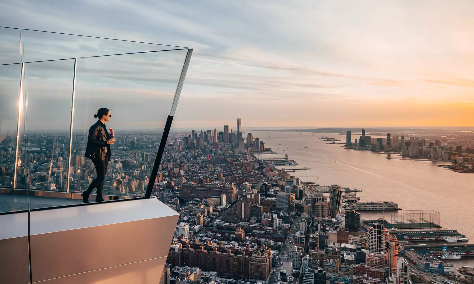 Sky-High 360° NYC Views w/ Edge Sunset VIP or Edge Champagne Admission