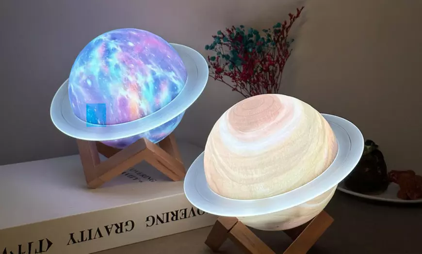 Image 7: Saturn Bluetooth Speaker, Vibrant 7-Colour Light and Remote Control 