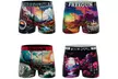 Lot de 4 boxers microfibre FREEGUN divers univers pour homme, motif et taille au choix - Second Medium