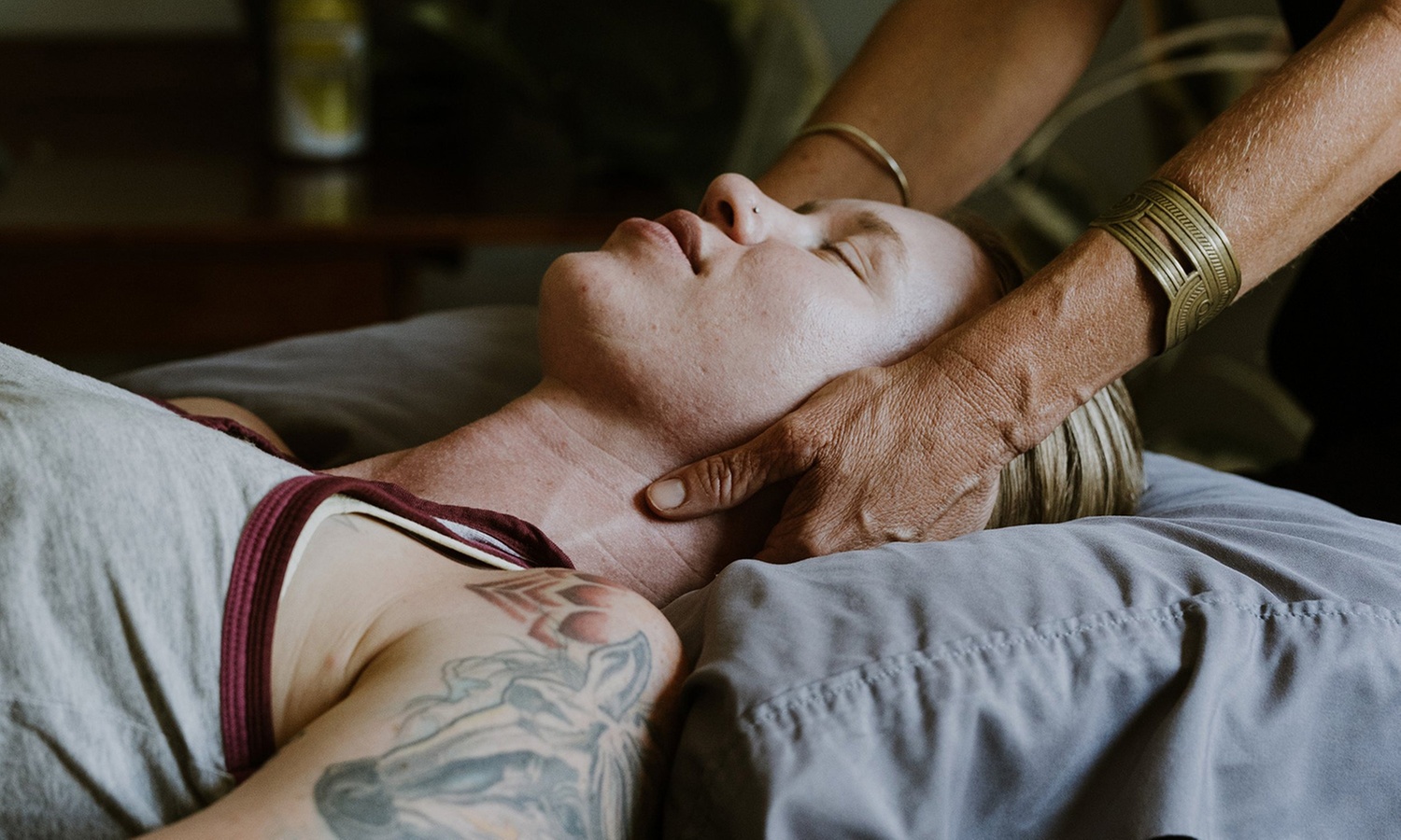 Experience One or Three 60 Min Lymphatic Drainage Massage and TCM