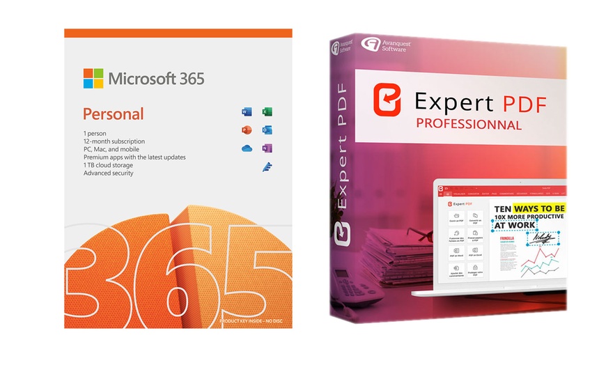 Image 3: One-Year Microsoft 365 with Expert PDF Pro 15