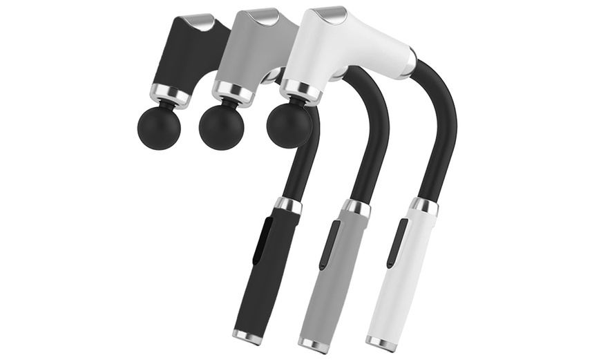 Image 3: Pistola de masaje de percusión ergonómica con 6 niveles de velocidad
