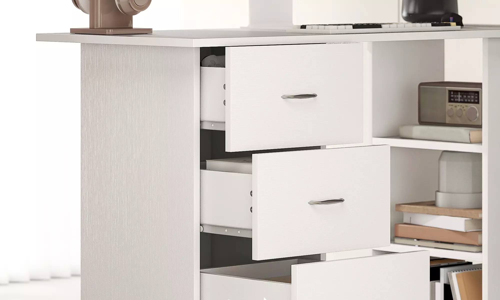 HomCom Computer Desk Table Workstation 120cm