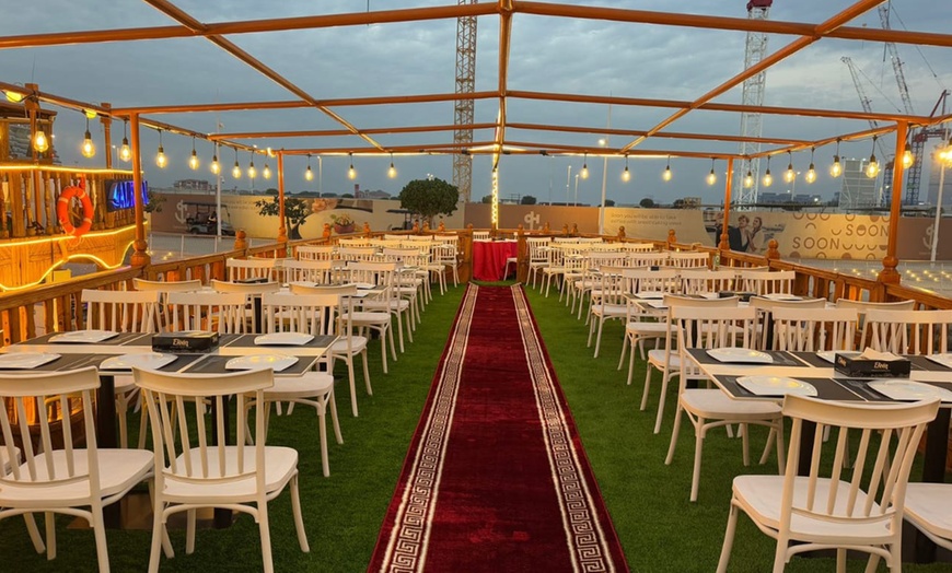 Image 5: 2-Hr VIP Marina Dhow Cruise with Dinner for 1, 2, 4 Adult, or 1 Child