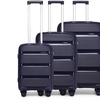 Image 24: KONO Three-Piece PP Hard Shell Suitcases With TSA Lock