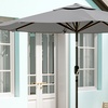 Image 8: Outdoor Large 3M Rotating Parasol with Multiple Base 