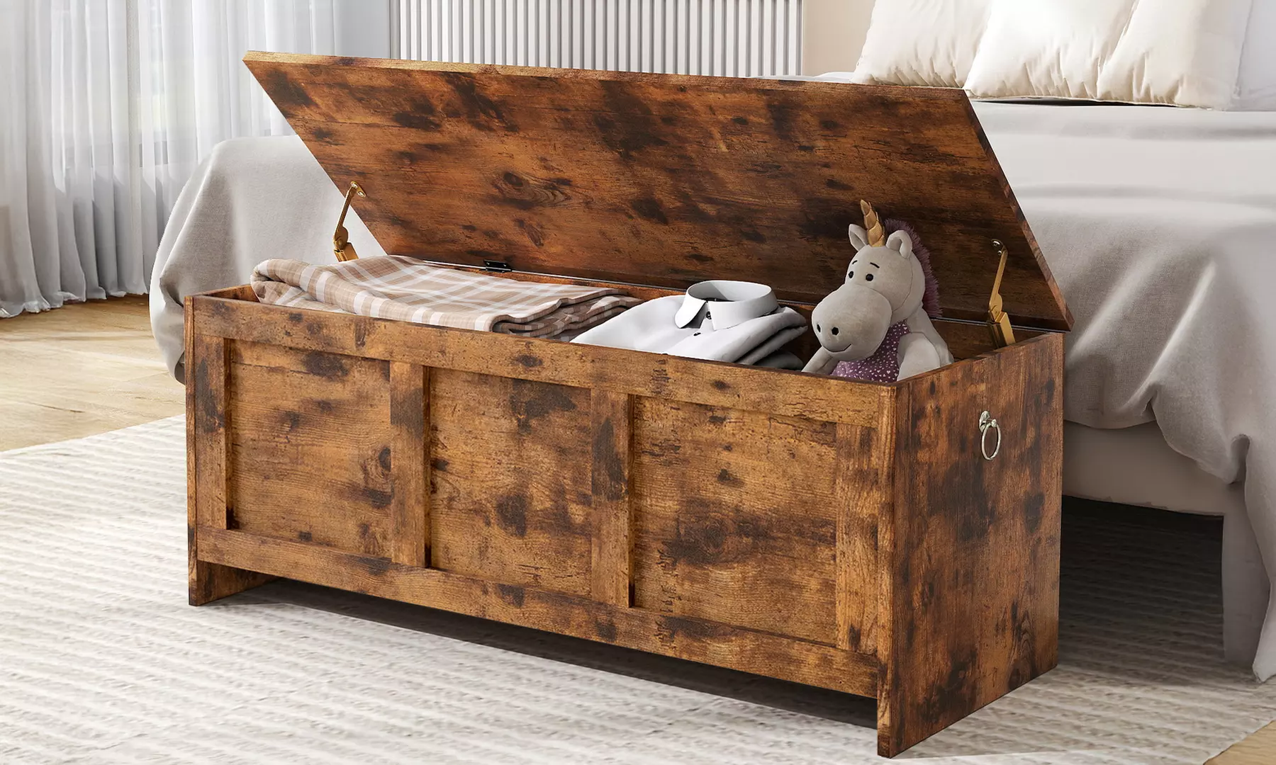 Levede Rustic Storage Bench