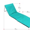 Image 4: Lettino pieghevole turchese da spiaggia o piscina , leggero e resistente