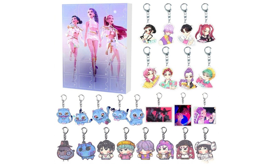 Image 6: KPop Demon Hunters Inspired Keychain Advent Calendar