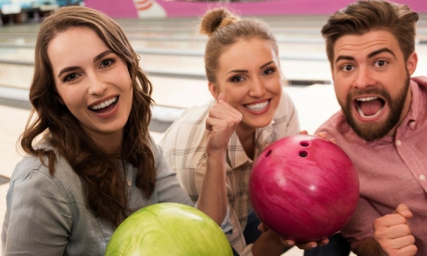 Enjoy & Explore Two Games of Bowling with Shoes for Up to Six People