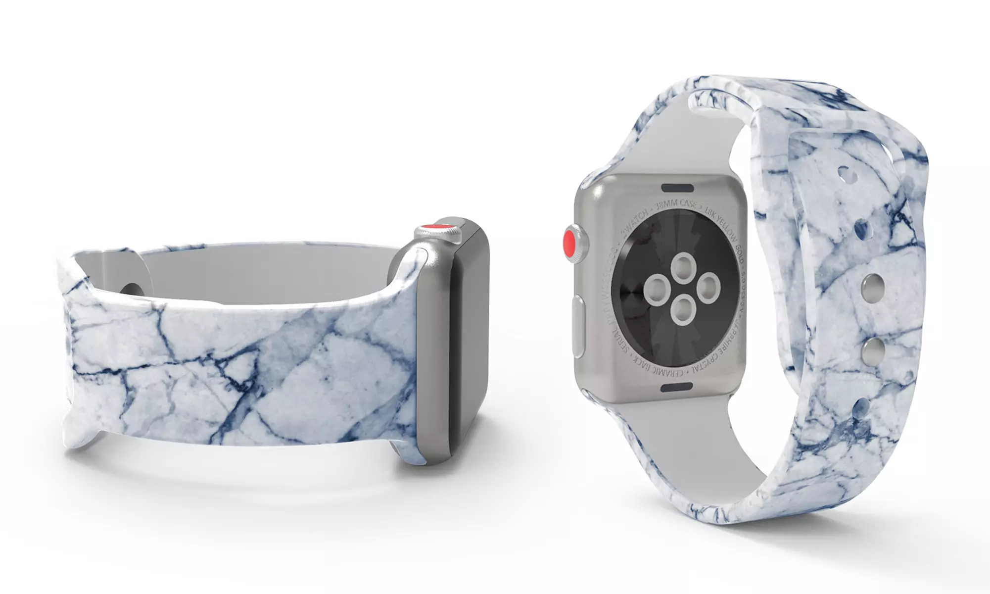 Marble Silicone Band for Apple Watch All Series