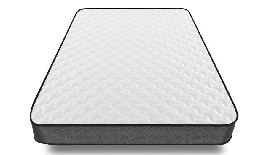 Image 12: Gude Night 7 inch Deep Memory Foam Quilted SprIng Mattress 