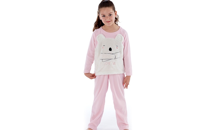 Image 6: Girls' Fleece PJ Set