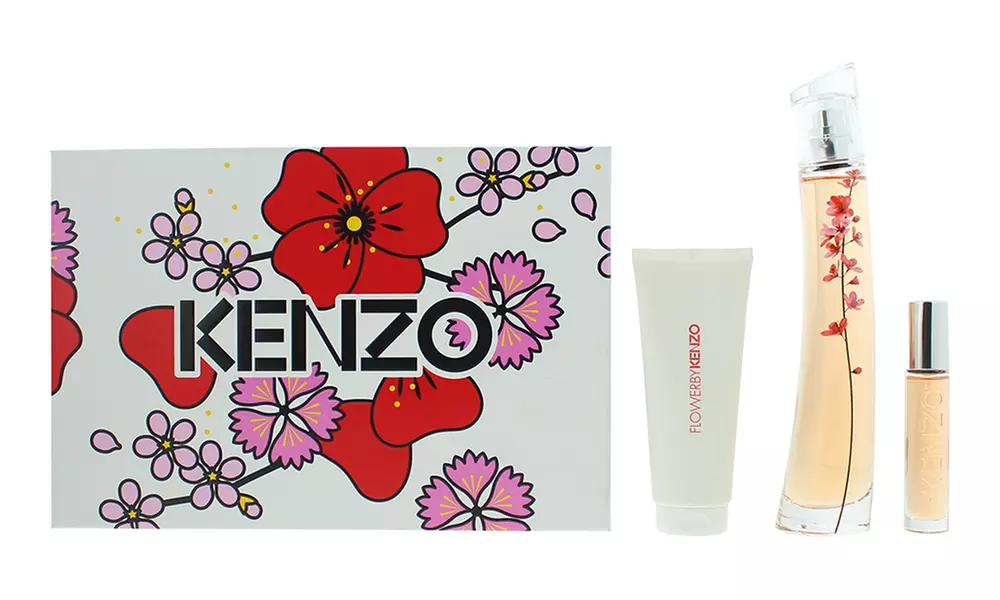 Kenzo Flower Ikebana Sakura Eau de Parfum Gift Set, 75ml & Body Milk - Primary Image