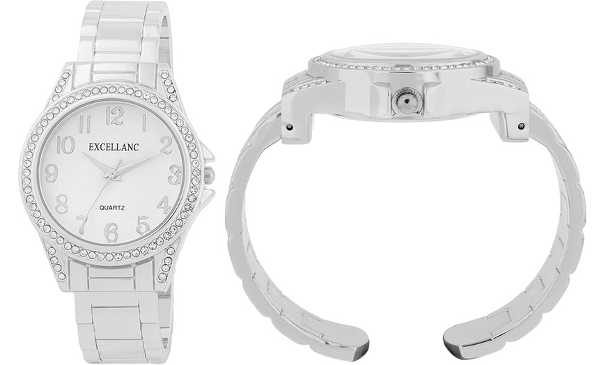 Image 2: Montre pour femme avec bracelet jonc Excellanc
