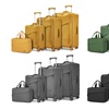 Image 1: Four Piece Soft Shell Suitcase and Travel Bag Set