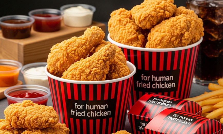 Image 1: Premium Fried Chicken Bucket oder Bundle für 1 - 4 Personen