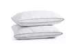 Peace Nest Two-Pack Diamond Quilted Goose Down Feather Pillows - Second Medium