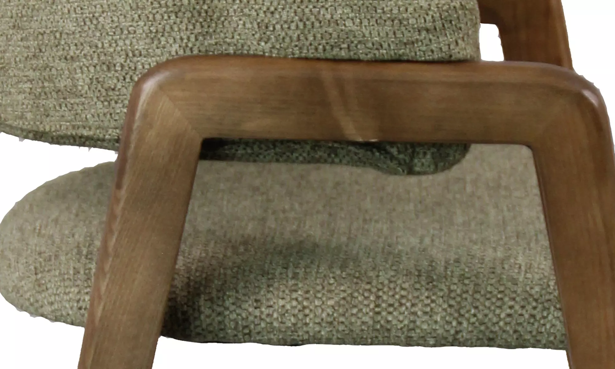 Sillas de comedor tapizadas con patas de madera Woolden, de Doosense