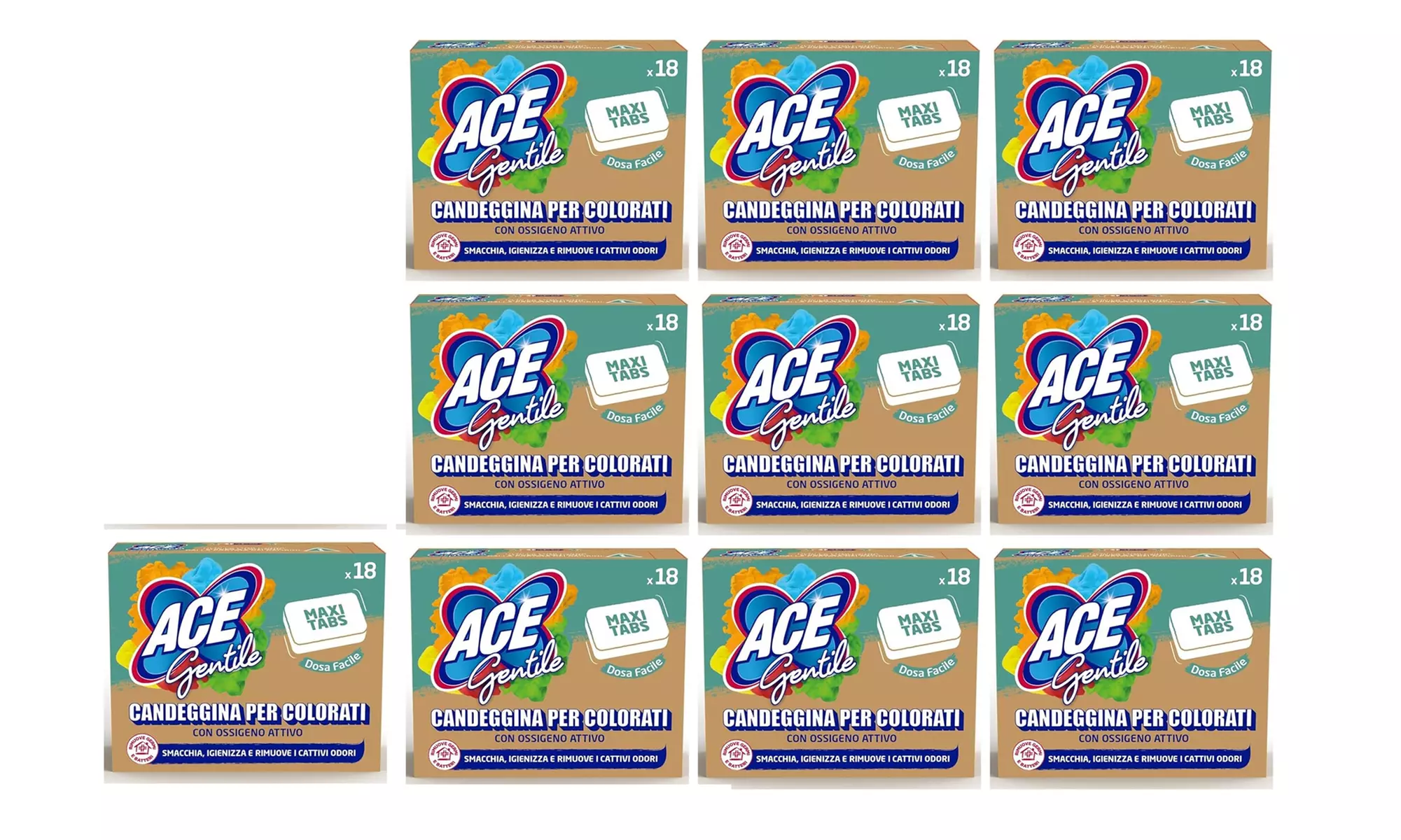 Fino a 180 tabs di Ace Green Gentile Maxi