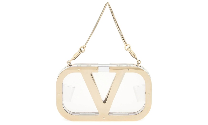 Image 2: Valentino Garavani Rockstud & Logo Clutches | Designer Bags (Up to 53% Off)