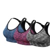Image 1: 1-3 Pack Women Racerback Sports Bras Space Dye Seamless Stretchy Removable Pads