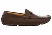 Franco Vanucci Men's Perforated Faux Leather Driver Loafers – Slip-On Dress Shoes for Casual or Work - Second Medium