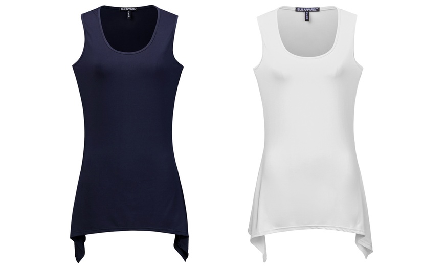 Image 7: Women's Dip Hem Vest Top