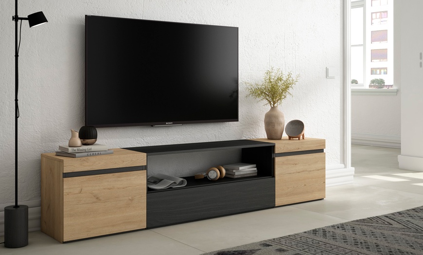 Image 27: Mueble TV avec cheminée électrique ou espace de rangement