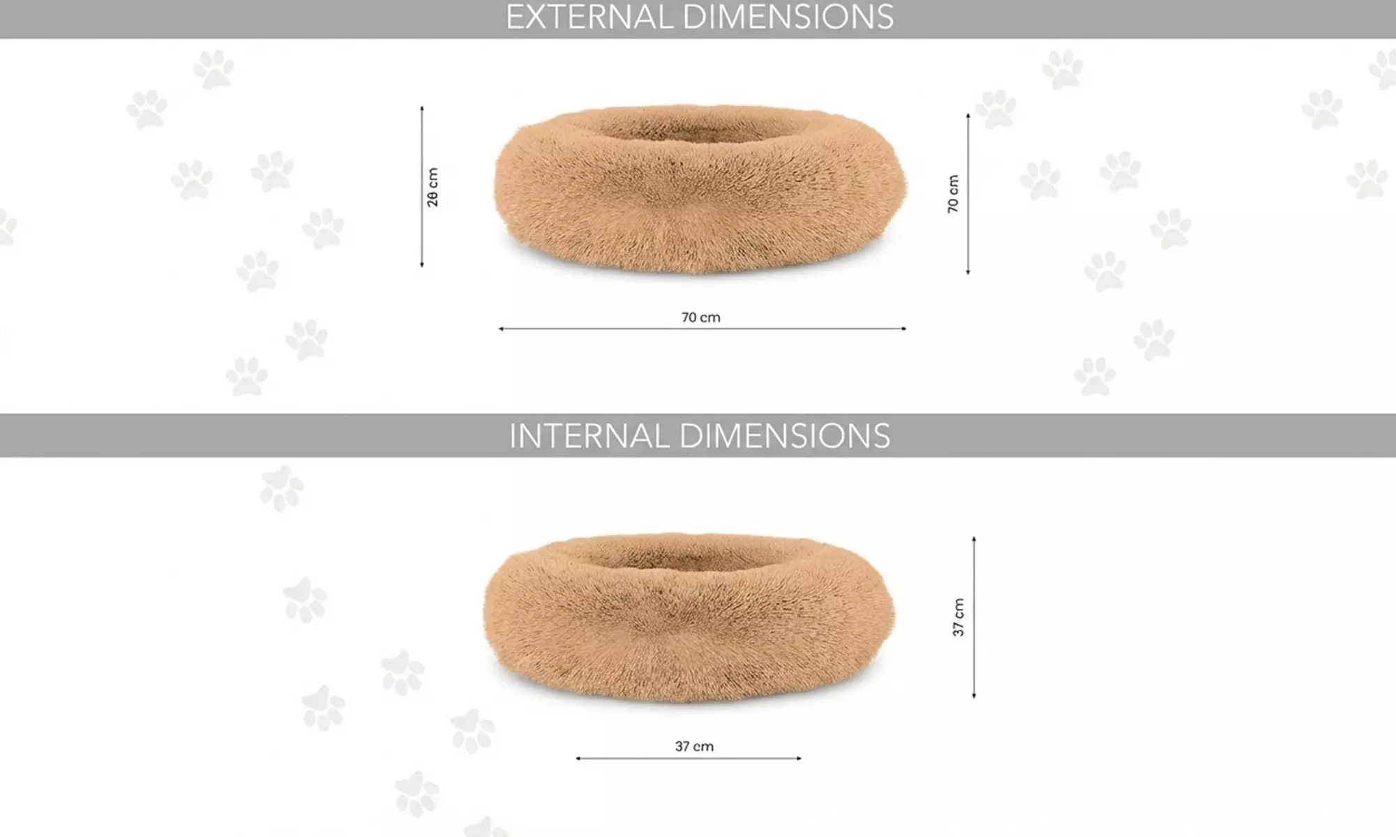 Huisdierenbed met verhoogde randen