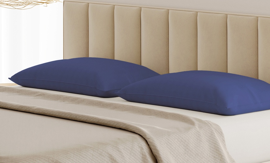 Image 8: Coppia Federe 100% puro Cotone Alta qualità Made in Italy