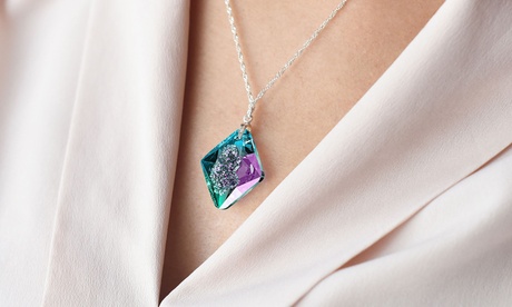 Collier Vitrail Light Rhombus Fabriqué avec des cristaux Swarovski® Ah! Jewellery