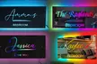 One or Two Custom LED Name Mirror from Justyling (Up to 89% Off) - Second Medium