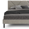 Image 36: Letto imbottito in tessuto con doghe in legno e vano contenitore